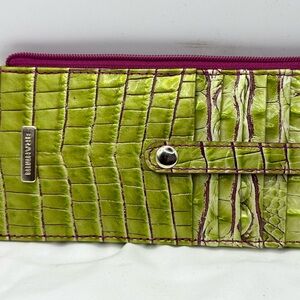 RETIRED Brahmin Limeade Ombre Credit Card Wallet